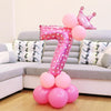 Number Foil Balloon Happy Birthday Decoration(Pink)