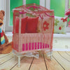 5 PCS Doll House Plastic Baby Cot Miniature Furniture Bedroom Decoration