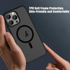 For iPhone 11 Pro Max Skin Feel Frosted MagSafe Magnetic Phone Case(Transparent Black)