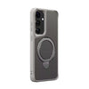 For Samsung Galaxy S25 / S24 5G Carbon Fiber Texture 360 MagSafe Holder Phone Case(Titanium Gray)