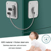 Child Safety Lock No Hole Window Limiter Refrigerator Drawer Cabinet Combination Lock, Specification: 2-bit Black