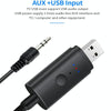 TX35 Bluetooth 5.2 Transmitter One Drag Two USB / AUX Dual Output