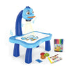 Smart Children Projection Painting Board Multifunctional Drawing Table Toy Set(Blue)