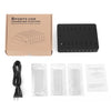 006L Multi-function 50W DC5V/10A (Max) Output (Low Power) 8 Ports USB Detachable Charging Station Smart Charger(Black)