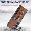 For Samsung Galaxy S25 5G Retro Skin-feel Ring Card Wallet Phone Case(Brown)