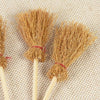 5pcs Halloween Mini Broom Ornaments Witch Broom Toy Accessories White Rope 5cm x 14cm
