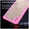For iPhone XS Max Armor Glaze PC Hybrid TPU Phone Case(Pink)