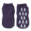 4 Pairs Anti-slip Dotted Rubber Trampoline Socks Toddler Socks For Children 1-5 Years Old(Deep Purple)