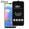 For Samsung Galaxy A30s 25pcs High Aluminum Large Arc Full Screen Tempered Glass Film