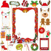 21pcs /Set Christmas Party Decoration Children Adults Quirky Photo Frame Handheld Photo Props