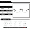 Simple Matel Frame Reading Glasses Hyperopia Eyeglasses +3.50D(Matte Black)