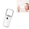 Facial Hydration Instrument Air Humidifier USB Beauty Cold Spray Instrument Auto Alcohol Disinfection Sprayer(White)