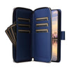 For Samsung Galaxy A35 Nine-card Slots Zipper Wallet Bag Leather Phone Case(Blue)