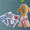 Dog Hygiene Pants, XL, Black & White Stripes, 45-50cm Waist