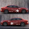 2 PCS/Set D-207 Star Pattern Car Modified Decorative Sticker(White)