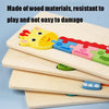 4 PCS / Sets Children Educational Wooden Dinosaur Animal 3D Puzzle Toys