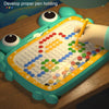 Crab Magnetic Drawing Board Children Educational Toy Gift, Specification: 116 Beads Cyan