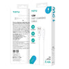 TOTU CB-3 Series USB to 8 Pin Fast Charge Data Cable, Length:1m(White)