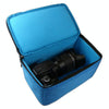Water-resistant DSLR Padded insert Case Waterproof Zipper Removable Partition Camera Bags(Blue)