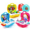 Children Simulation Kitchen Tableware Tool Set Cosmetics Pretend Play House Suitcase Toy, Style:Makeup
