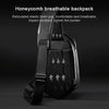 BANGE Chest Bag Men Shoulder Bag Hard Shell Polyhedron Messenger Bag (Black)