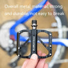 PD-R67Q 1 Pair PROMEND Bicycle Pedal Road Bike Aluminum Alloy Bearing Quick Release Folding Pedal