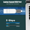 2 PCS SBT-158 USB-C / Type-C Male to USB 3.0 Female Zinc Alloy Adapter(Black)