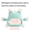 Baby Anti-eating Hand Cover Boiled Silicone Soothing Teeth Stick(Mint Green)