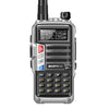 Baofeng BF-UV5R Plus S9 FM Interphone Handheld Walkie Talkie, US Plug (Silver)