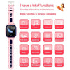DF70 1.4 Inch 4G GPS + WIFI + LBS Positioning Children Calling Watch With SOS Function, Color: Pink