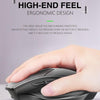 Inphic PM6 6 Keys 1000/1200/1600 DPI Home Gaming Wireless Mechanical Mouse, Colour: Black Wireless Charging Silent Version