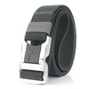 Outdoor Leisure Aluminum Alloy Safety Buckle Belt, Length: 125cm(Dark Gray)