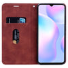 For Xiaomi Redmi 9A Frosted Business Magnetic Horizontal Flip PU Leather Case with Holder & Card Slot & Lanyard(Brown)