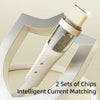 ROCK G20 2 in 1 5A USB-C/Type-C to USB-C/Type-C+8 Pin Transparent Fast Charging Data Cable, Length: 1.5m(Beige)
