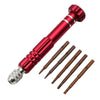 5-in-1 Aluminium Screwdriver Set - Red - Mobile Phone Repair Tool