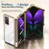 For Samsung Galaxy Z Fold2 5G Electroplating Hinge Phone Case with Stylus(Gold)