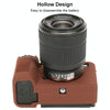 For Sony ILCE-7CM2 / A7C II / A7CR Litchi Texture Soft Silicone Protective Case(Coffee)