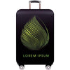 Luggage Thickening Wear-resistant Elastic Anti-dust Protection Cover, Size: S(Green leaves)