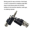 5x BNC Female to Dual Banana Plug Adapter - Black