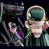 2pcs Car Gear Shift Brake Handle Hoodie Decorative Cover(Black)