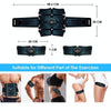 1082 EMS Muscle Training Abdominal Muscle Stimulator Home Fitness Belt(6 Pieces Blue Dot Belt)