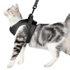 Grey Cat Harness & Leash, M (28-33cm Chest) - Escape Proof