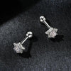 S925 Sterling Silver Moissanite Star Thread Earrings(MSE051)