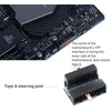10 PCS 3.0 19P 20P Motherboard Male To Female Extension Adapter, Model: PH19A(Black Blue)