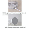 USB Charging Touch Diamond Crystal Table Lamp, Specification: USB Charging(RGB with Remote Control 16 Color)(Smoky Gray)