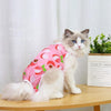 Cat Recovery Suit, Red, Small - Post Surgery Wear