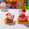 10pcs Christmas Cute Micro Landscape DIY Decorations Snowy Desktop Ornament, Style: No.17 Christmas Hat Snowman