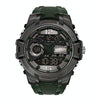 SANDA 6015 Men Multifunctional Waterproof Luminous Sports Watch(Black Green)