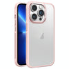 For iPhone 13 Pro Hardware Side Cooling Skin Feel Frosted Metal Lens Frame Phone Case(Pink)