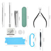 HT16-2 16 In 1 Foot File And Grinder Peeling Pedicure Set(Blue)